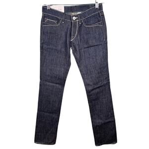 Loomstate Genesis Womens Size 25 Dark Wash Indigo Rigid Casual Pants Denim Jeans